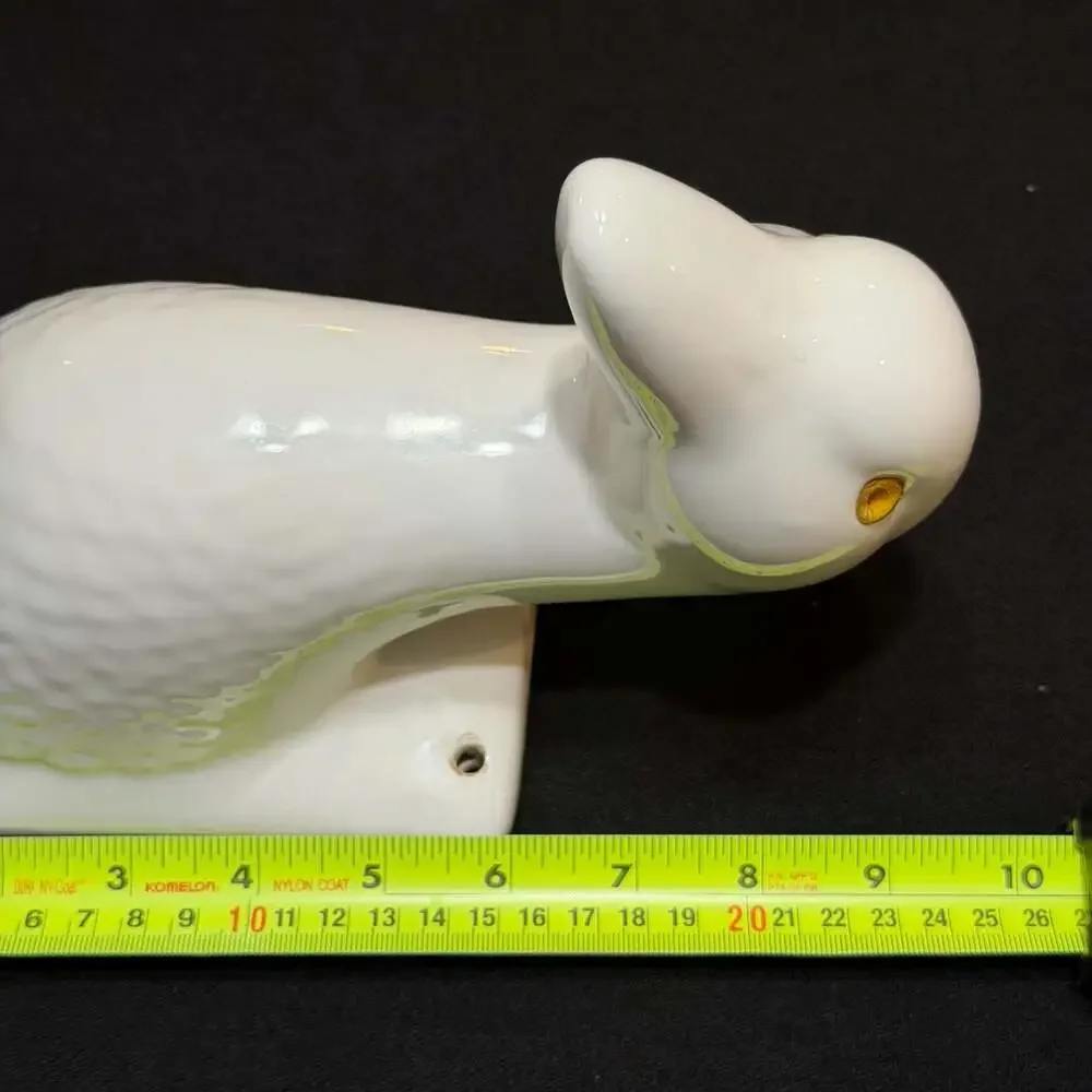 Vintage Marsh Industries Ceramic Duck Head Wall Mount Towel Apron Holder